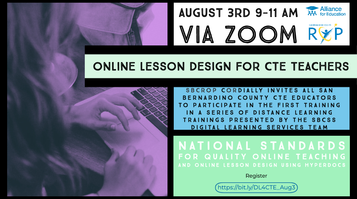 Online Lesson Design for CTE Teachers