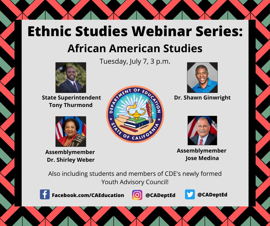 Ethnic Studies Informational Webinar Series