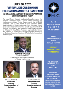 Virtual Discussion on Education Amidst a Pandemic