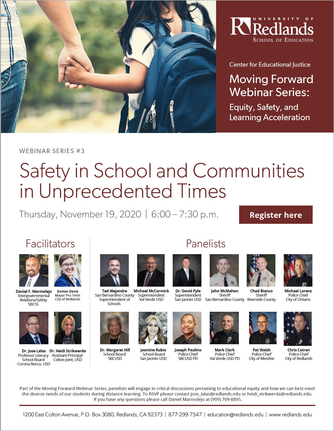 Center for Educational Justice - K-16 Webinar Series